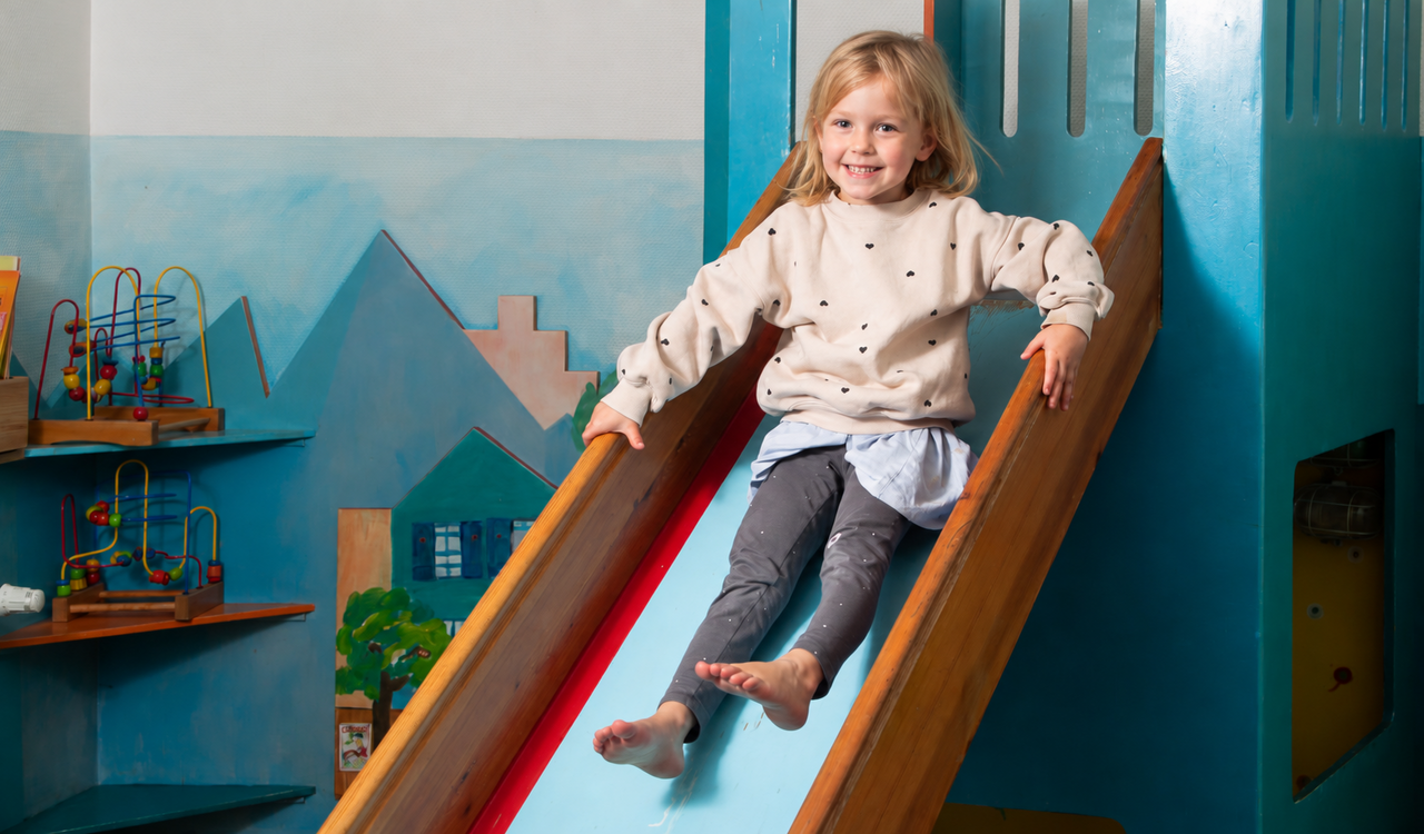 Rutschenspaß im Kinderwartezimmer