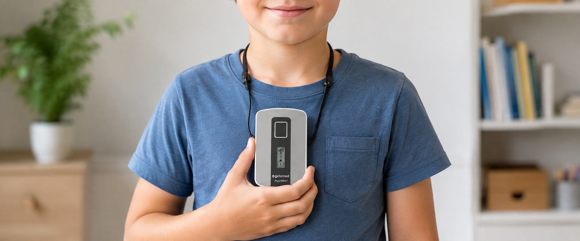 Ereignis-Rekorder PhysioMem PM 100 zur Aufzeichnung eines EKGs bei seltenen Herzrhythmusstörungen